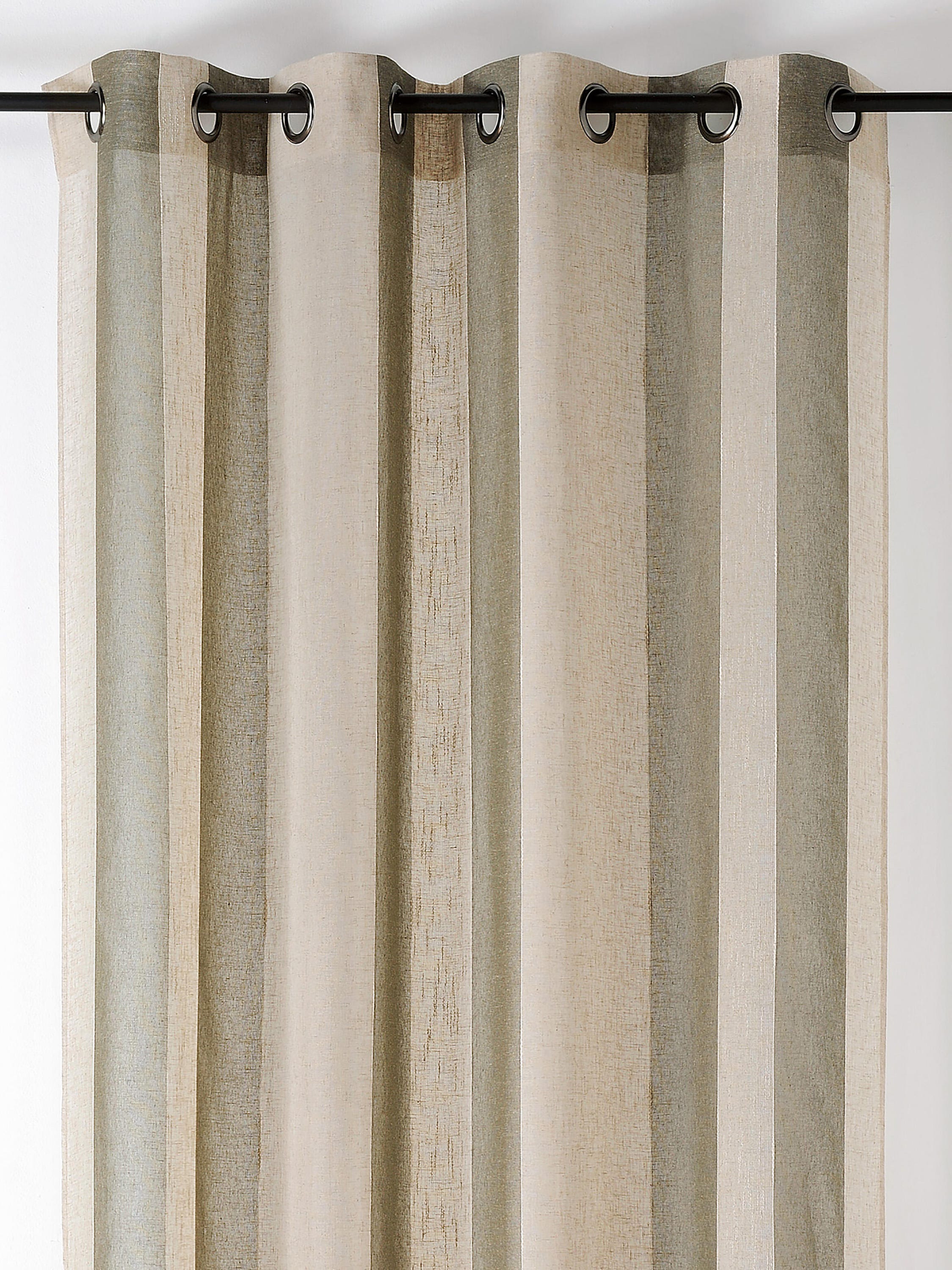 Półprzezroczysta firana, Kansas, zielona, wys. 280 x szer. 140 cm