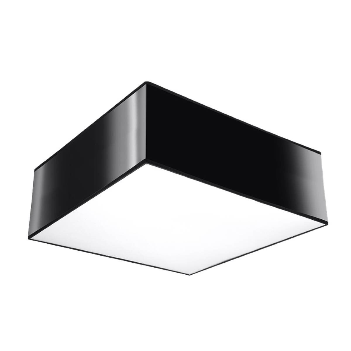 Plafon sufitowy kwadrat czarny 25 cm HORUS 1xE27 15W SL.0142 Sollux Lighting