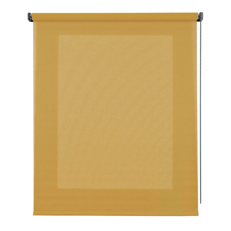 Roleta Półprzezroczysta na Okna Żółta 140x250 cm