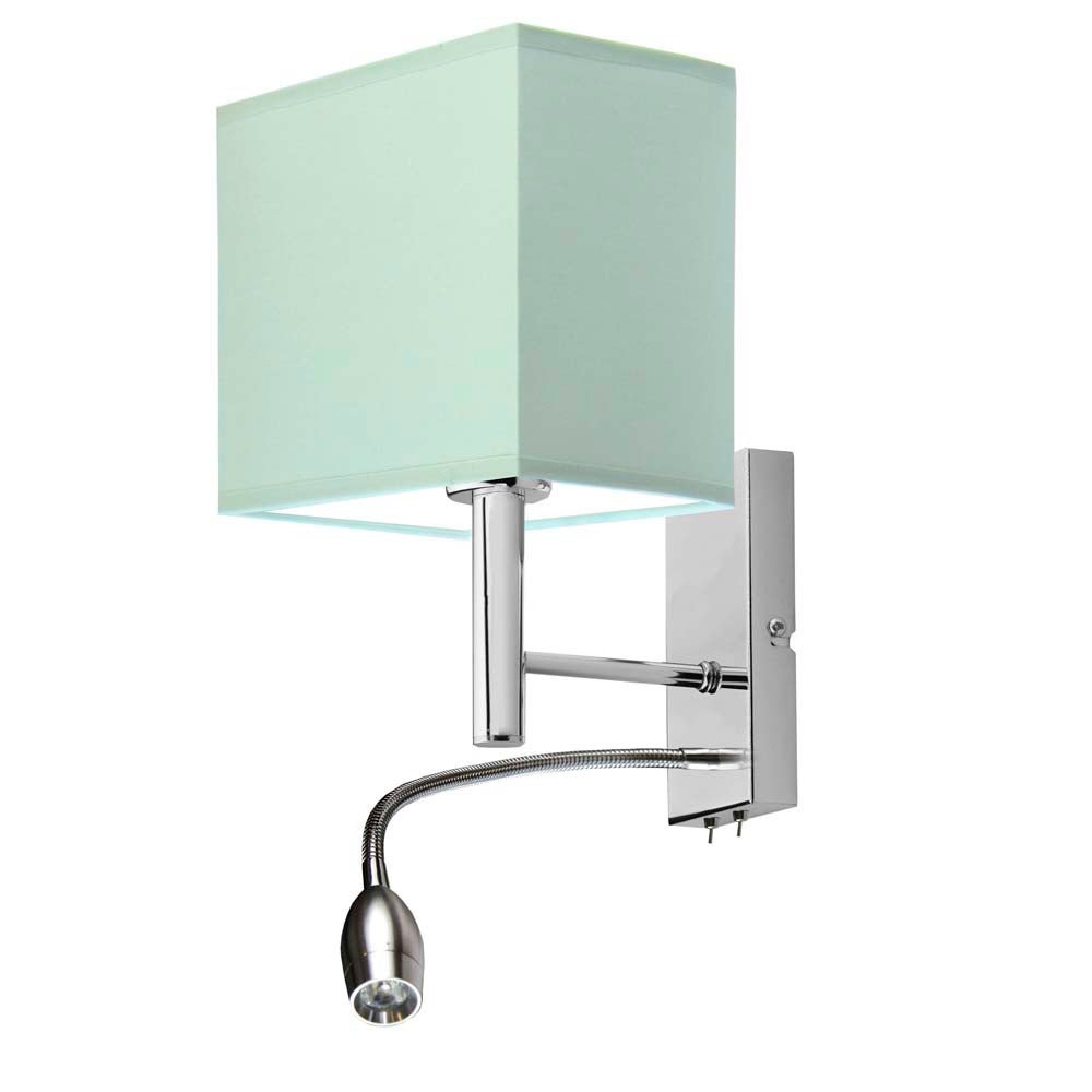 Kinkiet LED lampa ścienna lampa na ścianę z abażurem prostokąt GRAND