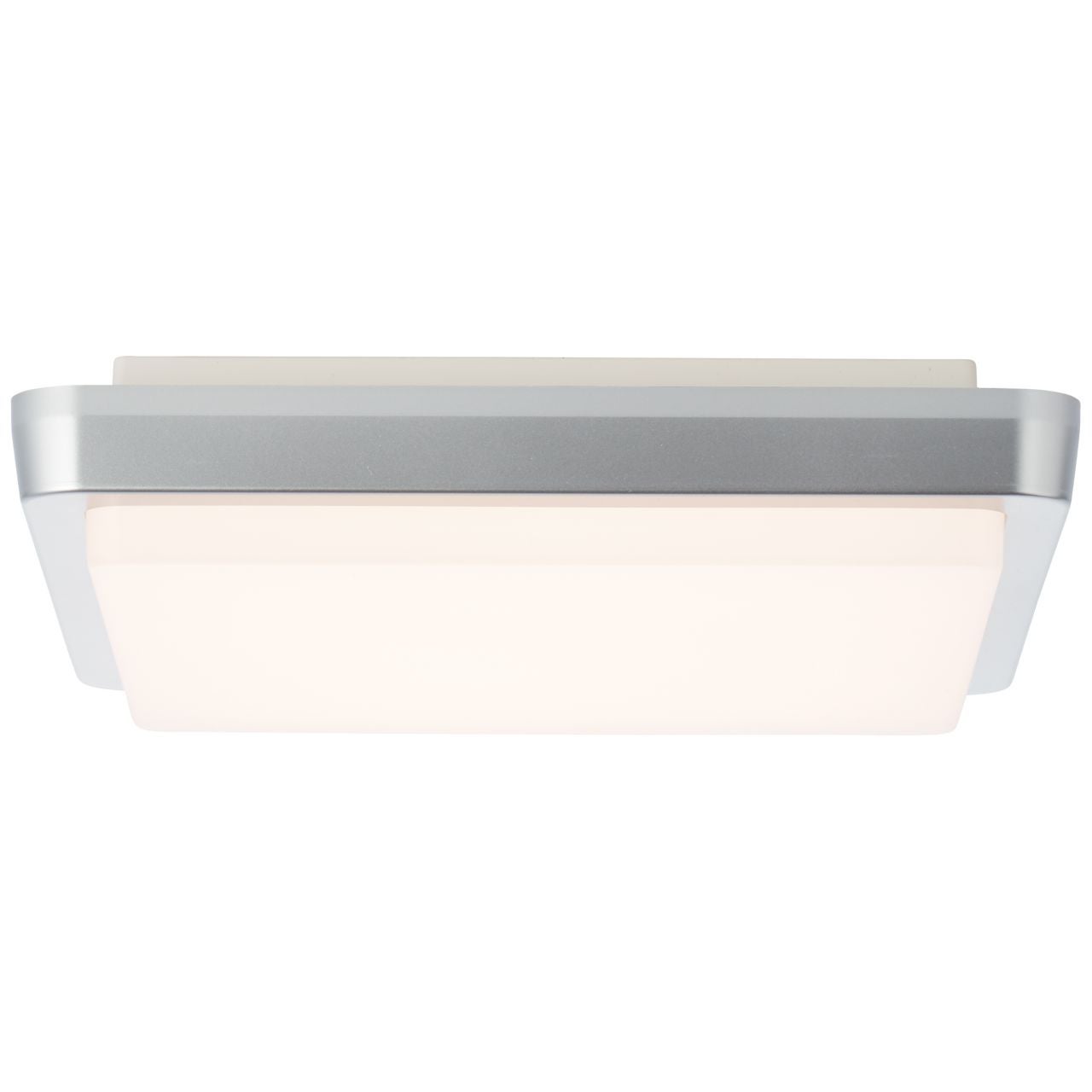 Lampa sufitowa LED BRILLIANT płaska 40x40cm srebrna | 1x LED zintegrowana, LED 24W zintegrowana, (2500lm, 2800-6500K)