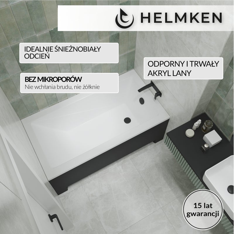 Wanna akrylowa Helmken Rivana 120 x 70 / 23095001
