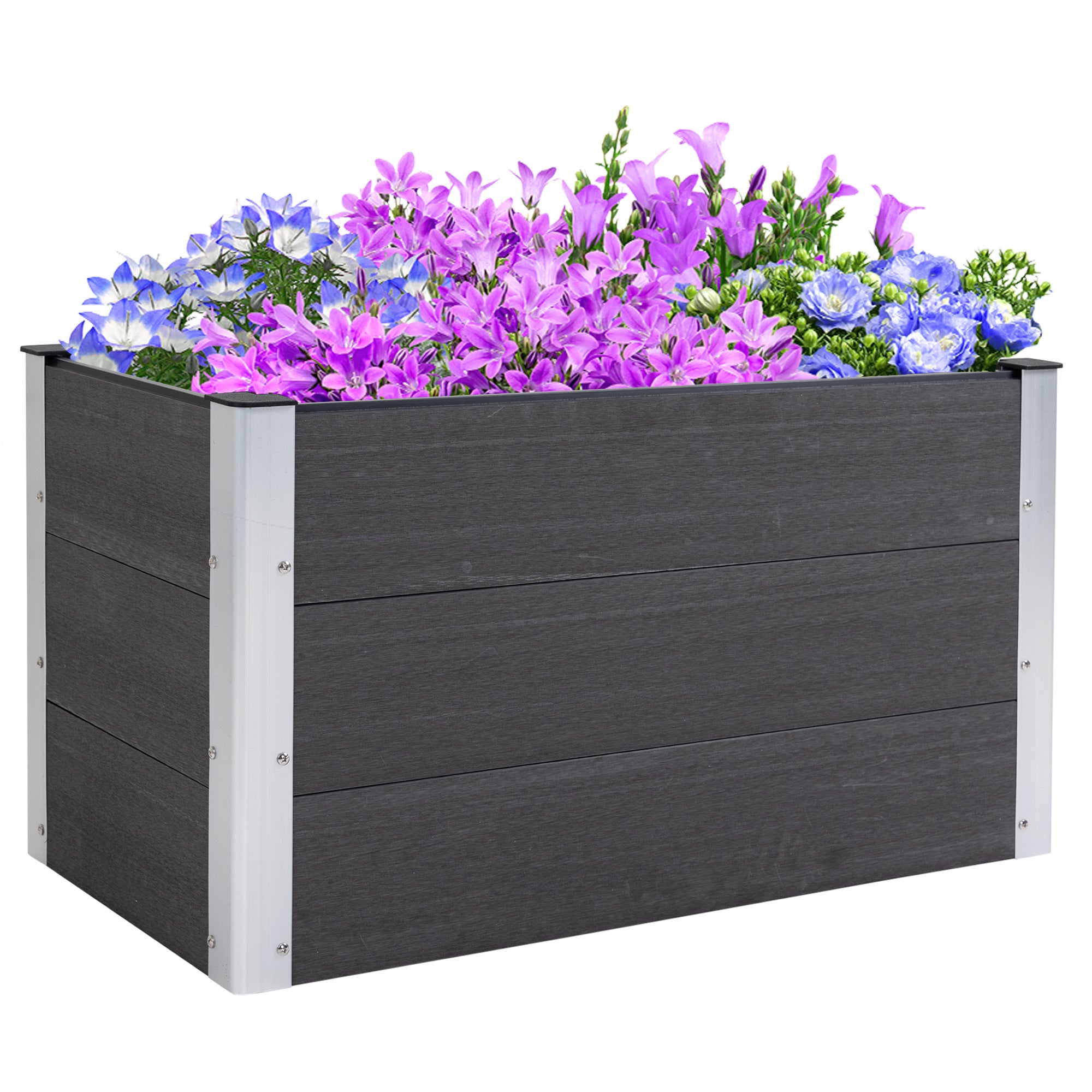 Hochbeet Aluminium Pflanzkasten 100x50x55,5cm na taras