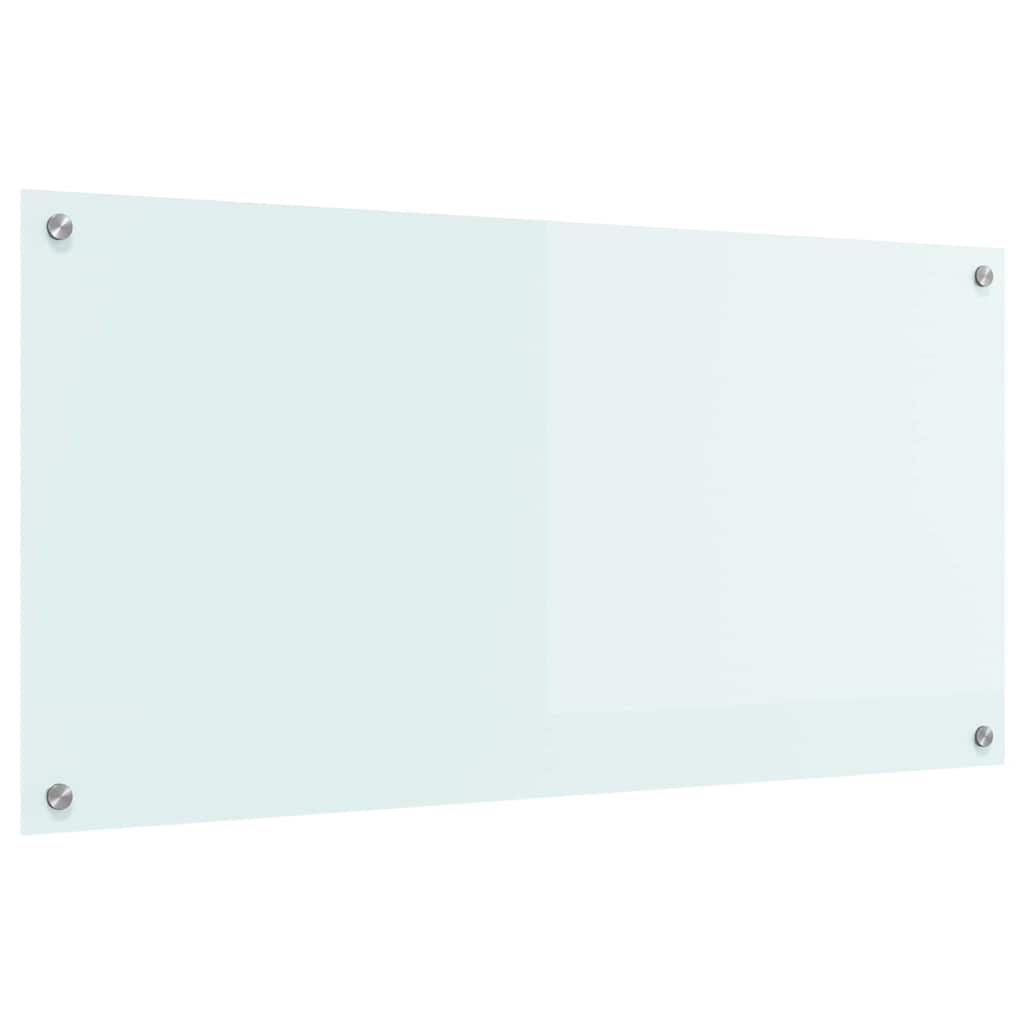 Panel Kuchenny ze Szkła Hartowanego 100x50 cm Mleczny do Kuchni