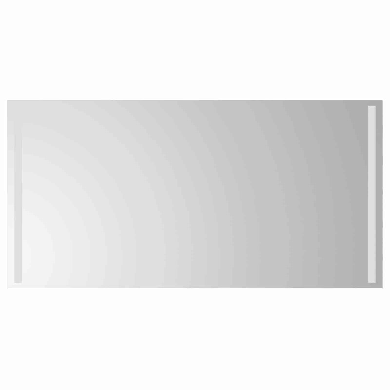 Lustro Łazienkowe LED 100x50 cm Przezroczyste ze Szkła Hartowanego
