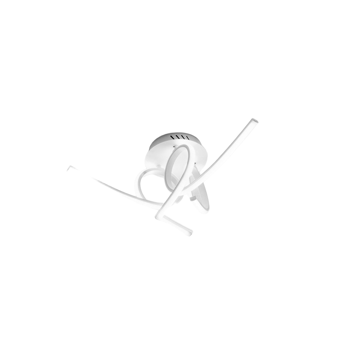 Lampa sufitowa LED TOSCA P/3, zintegrowana, 45 W, 2500 lm, 3000 K, ciepłe światło, satynowo-biały, aluminiowy, silikonowy dyfuzor, Gealuce