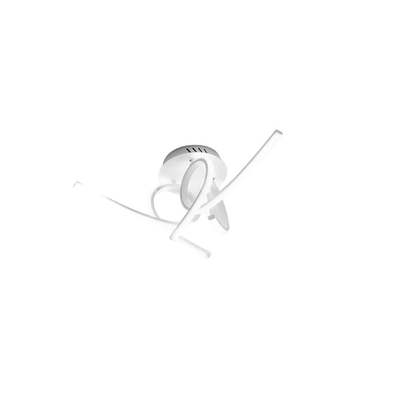 Lampa sufitowa LED TOSCA P/3, zintegrowana, 45 W, 2500 lm, 3000 K, ciepłe światło, satynowo-biały, aluminiowy, silikonowy dyfuzor, Gealuce