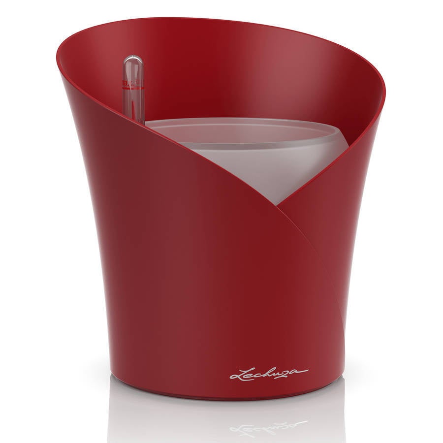 Doniczka Lechuza Do Domu Ogrodu ORCHIDEA Czerwony scarlet mat 1 szt