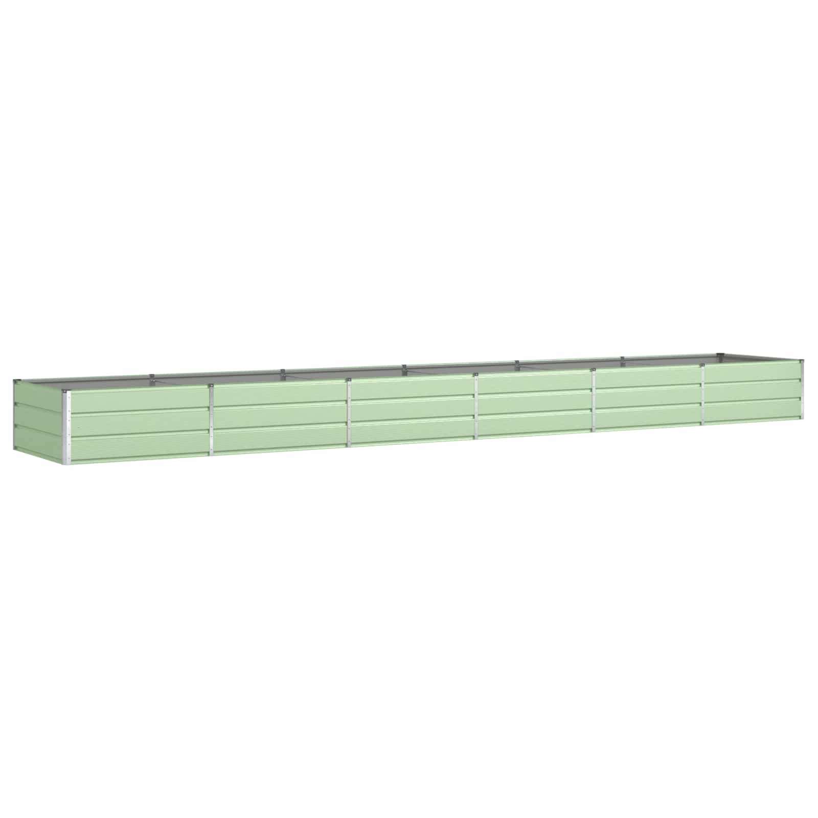 Donica Pastelowa Zieleń 580 x 100 x 45 cm Stal Galwanizowana