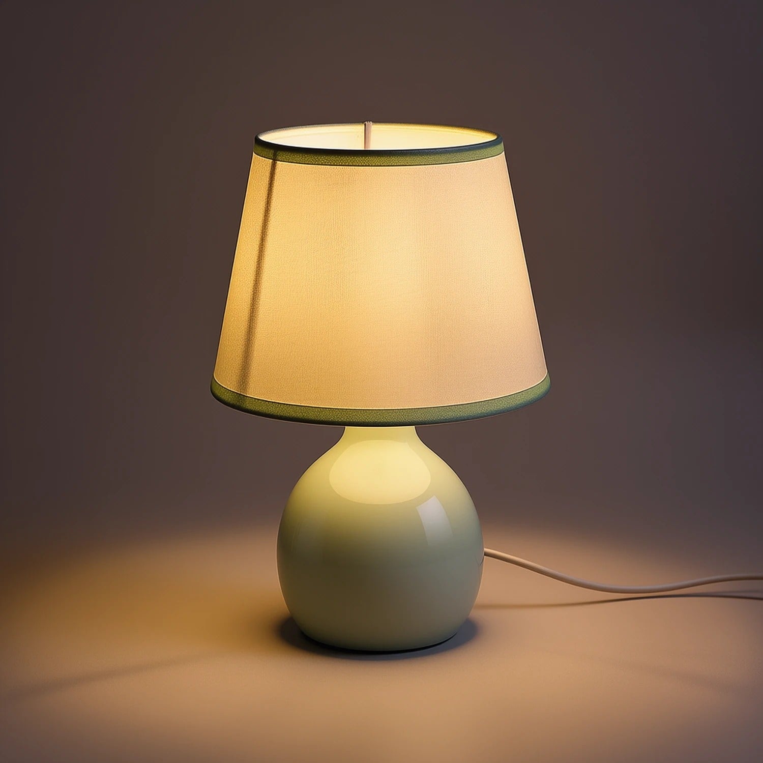 Lampa stołowa z abażurem Ingrid 1xE14x40W ceramika / gips zielona wym:26x17x17cm IP20 Rabalux