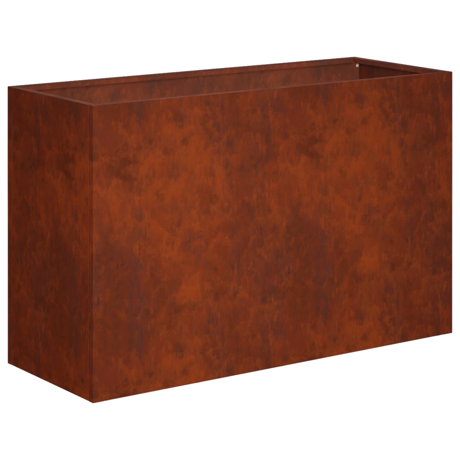 Donica Ogrodowa Corten 80x30x50 cm Rdzawa na Taras na Balkon na Kwiaty