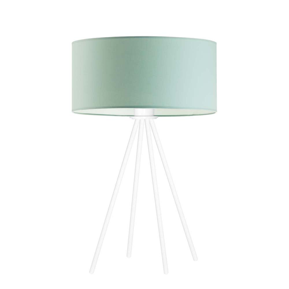 Lampka nocna na biurko lampa biurkowa LED z abażurem walec 30cm SOLARIS