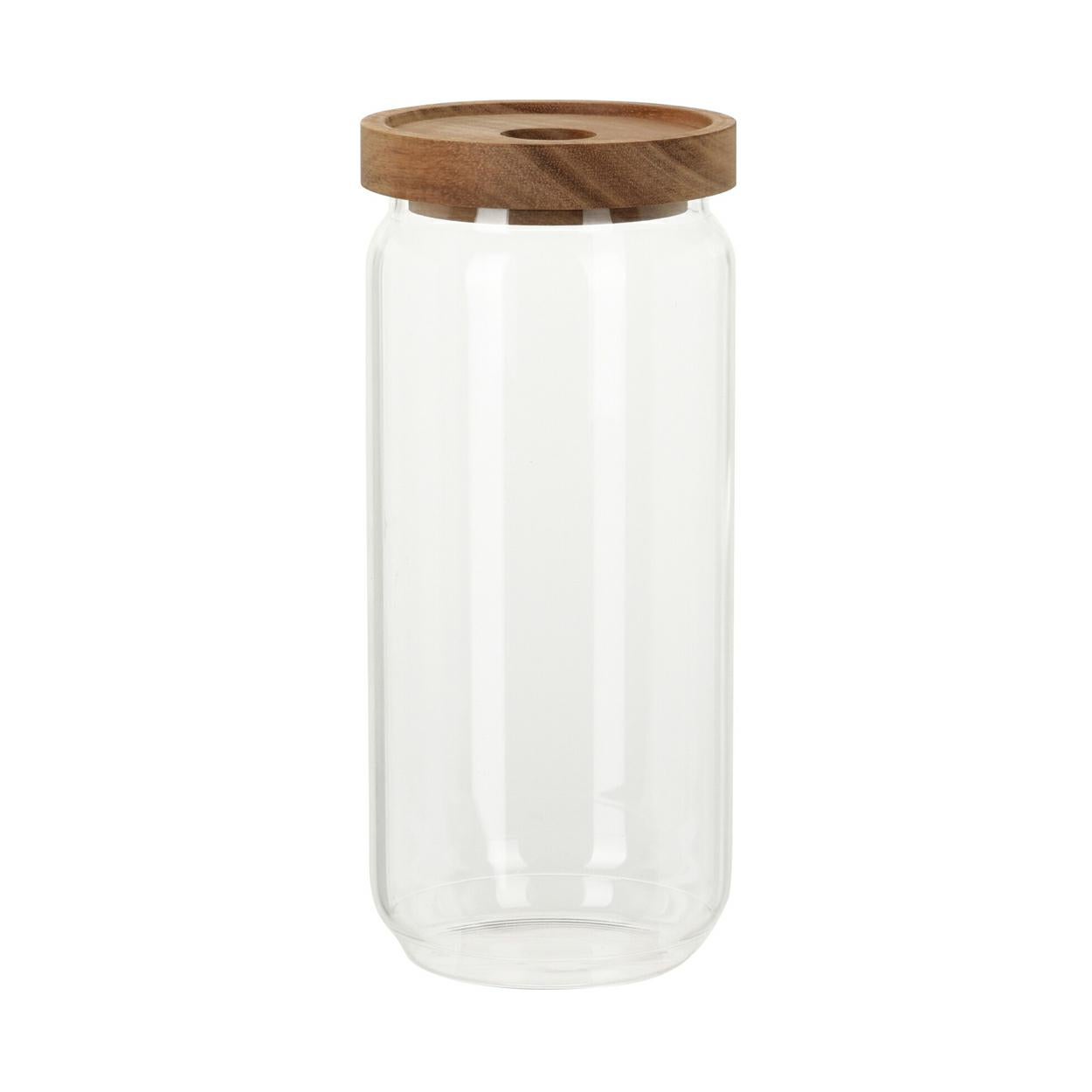 Słoik kuchenny z pokrywą 1000 ml Excellent Houseware szklany borokrzemowy 20 cm 1 szt.