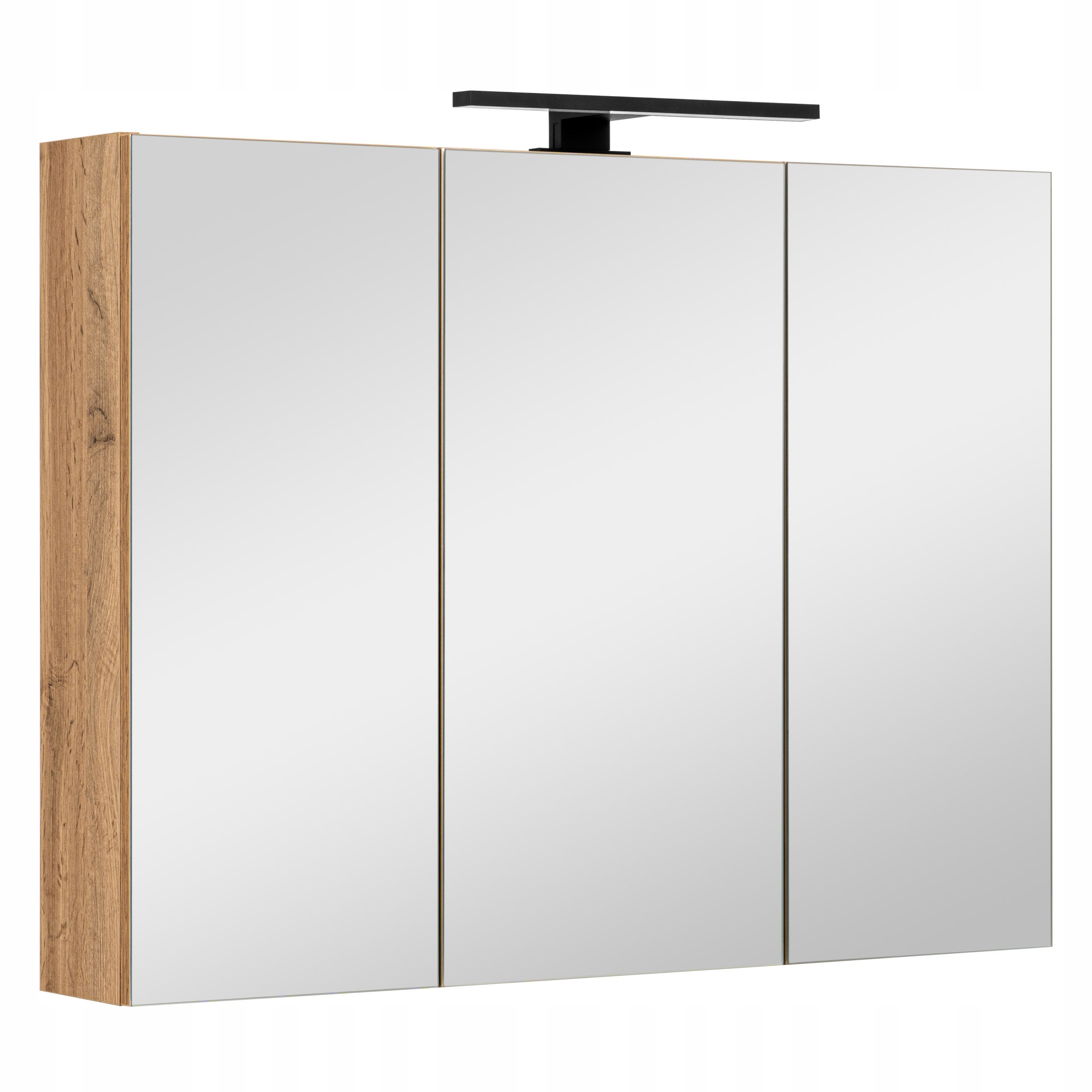 Szafka łazienkowa z lustrem oświetleniem lampką led lustrzana wisząca 80 cm