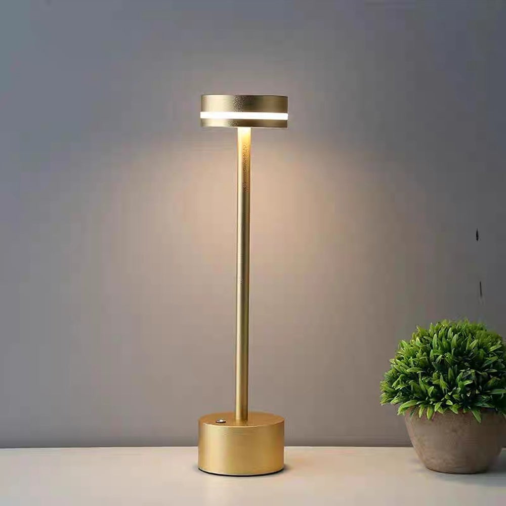Bezprzewodowa lampa stołowa z ładowaniem przez USB, mocna, dotykowa lampa biurkowa LED o pojemności 1800 mAh, 3 temperatury barwowe, do stosowania pr