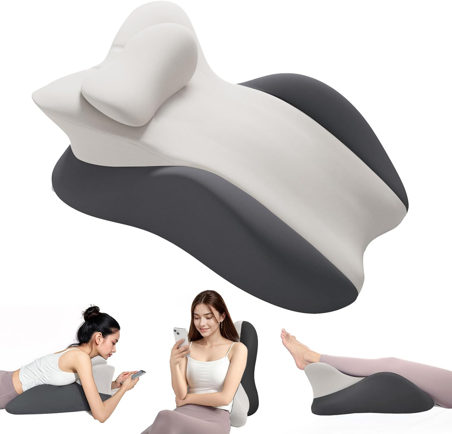 Ergonomiczna poduszka z pianki memory – wygodna poduszka pod plecy do siedzenia i łagodzenia bólu pleców, szyi i nóg, narożna poduszka dla par ze zdej