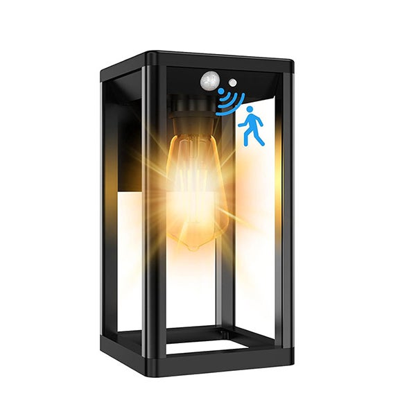 1 sztuka solarnego światła do przedsionka z czujnikiem ruchu na zewnątrz, ścienna lampa solarna, zewnętrzna lampa LED o ciepłym świetle