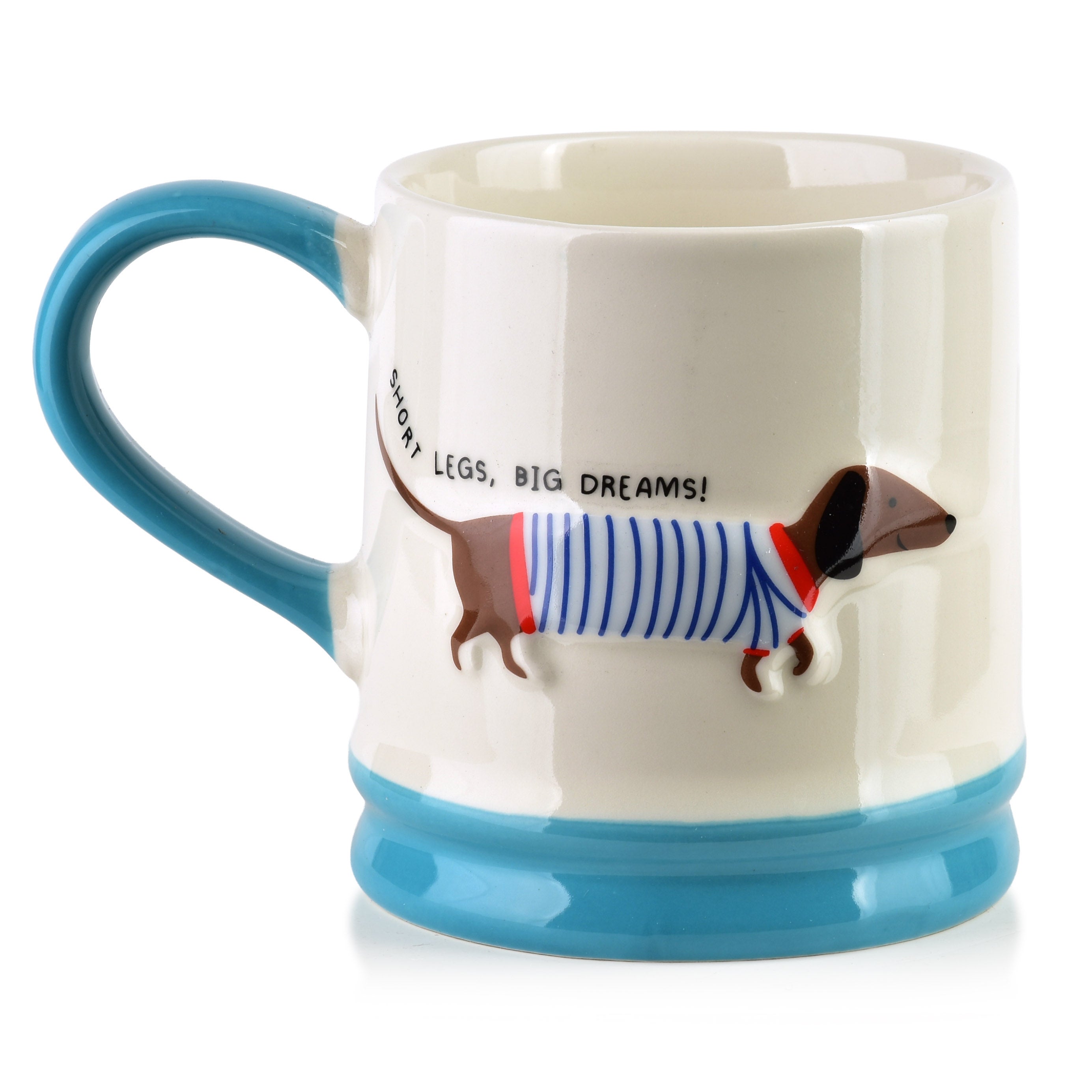 Kubek porcelana Mondex DOXIE 8x12x9 biało-cz 1szt.