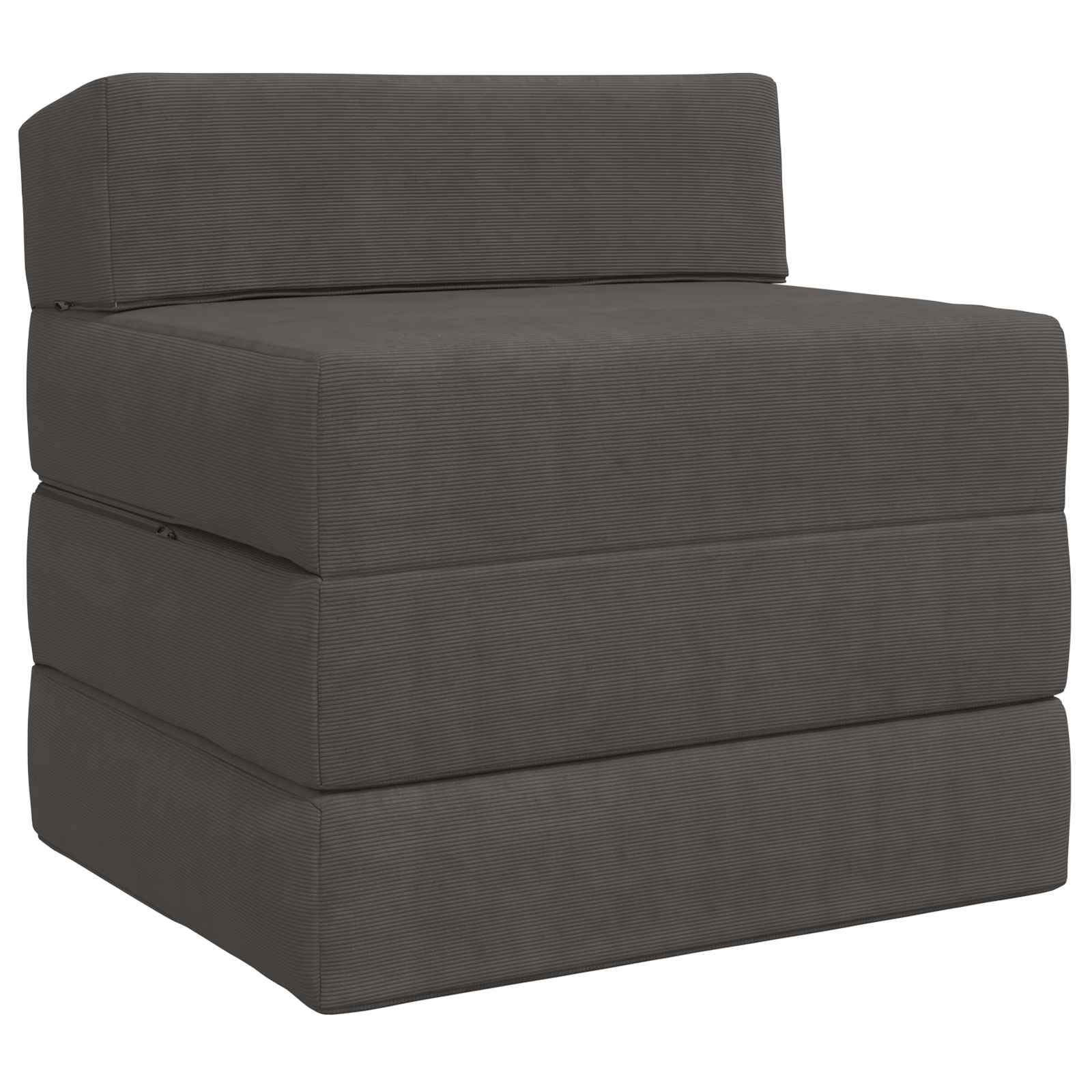 Składana Sofa Łóżko ciemnoszary 200 x 70 x 15 cm