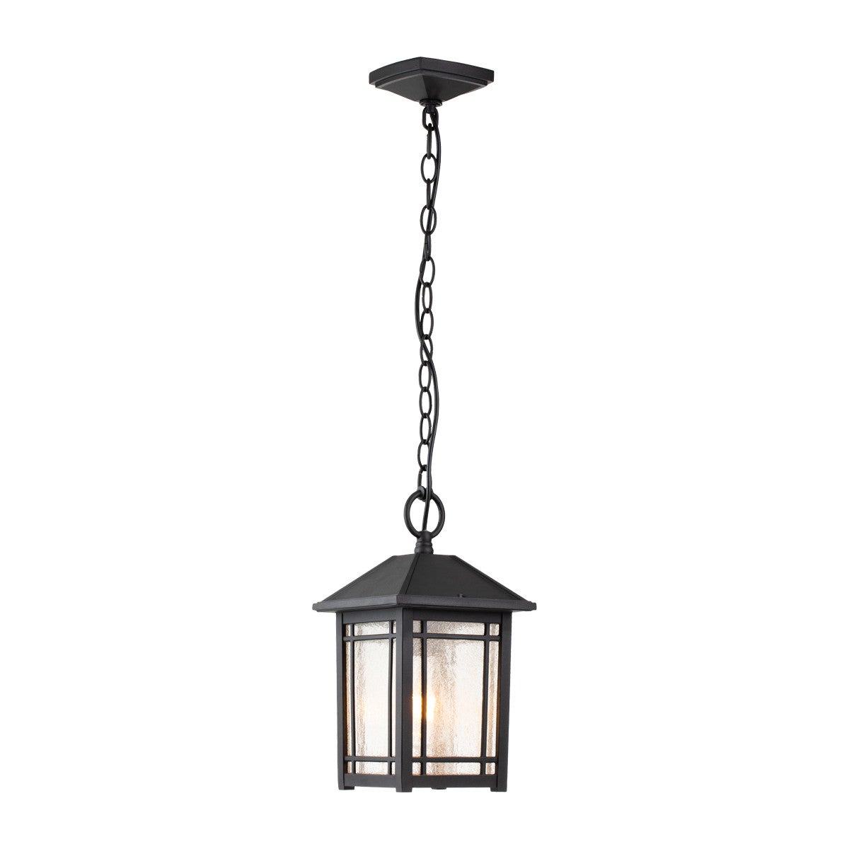Lampa zewnętrzna wisząca czarna E27 60W Cedar Point Quoizel