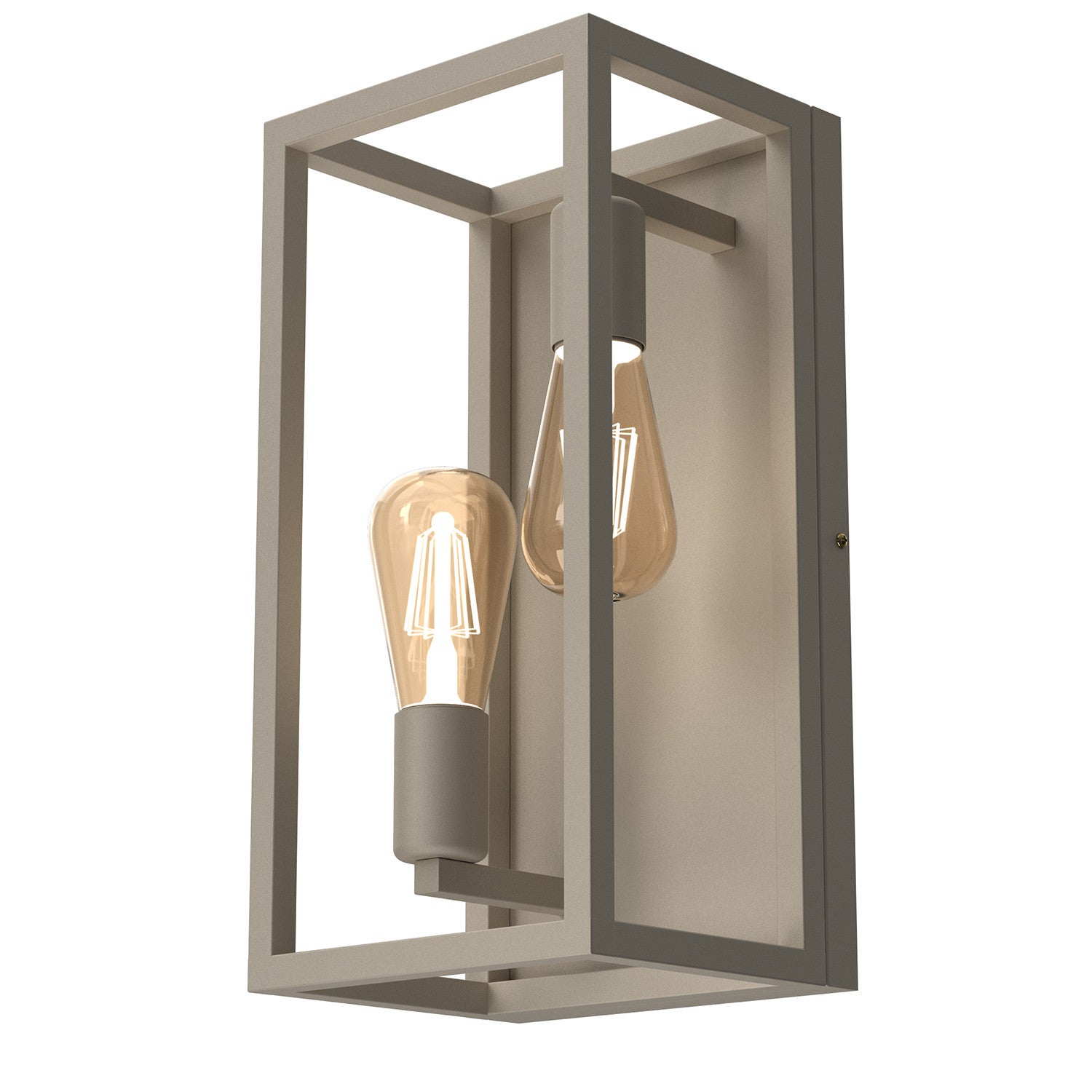 Kinkiet ścienny Frame kremowy 2xE27x15W wym: 40 x 20 x 17 cm metal IP20 Luminex