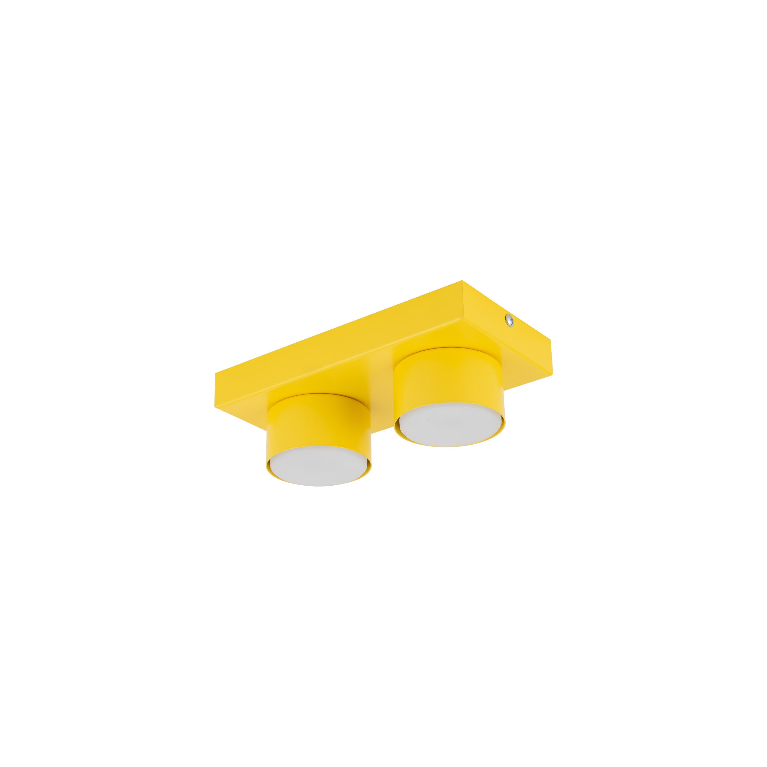 Plafon Tk-Lighting Brix Żółta Lampa Sufitowa 2Xgx53 8W 3000K