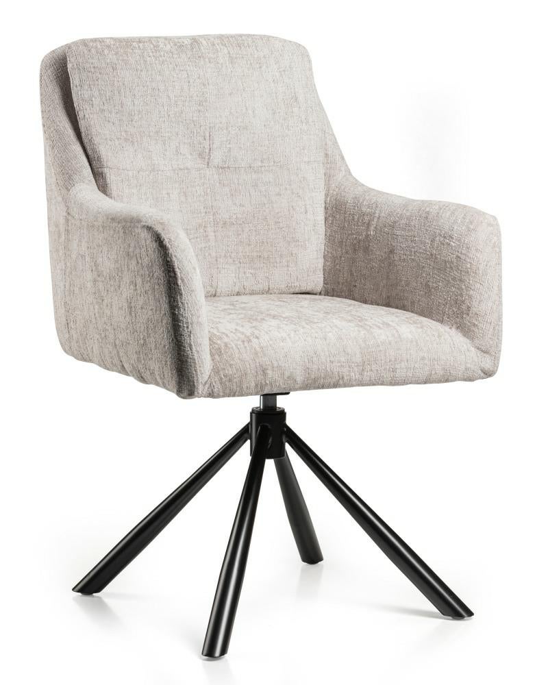 Krzesło Idaho HowHomely cappuccino metal 61x62x91,5 cm 1 szt.