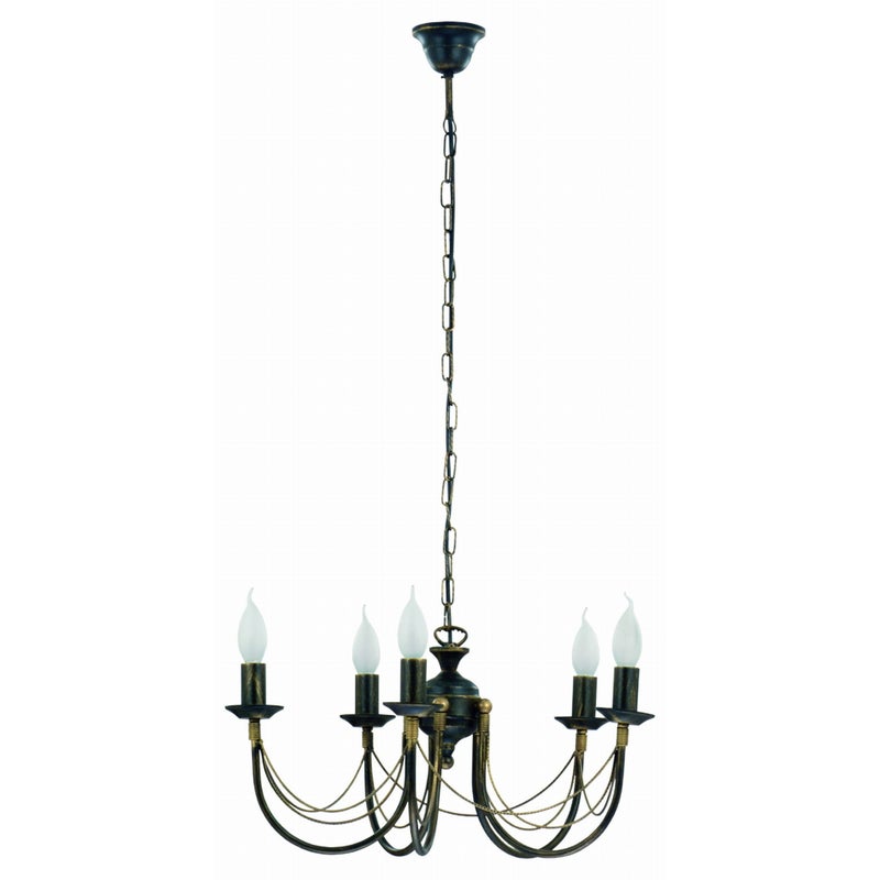 Lampa wisząca żyrandol Nowodvorski ARES czarna, stal M205