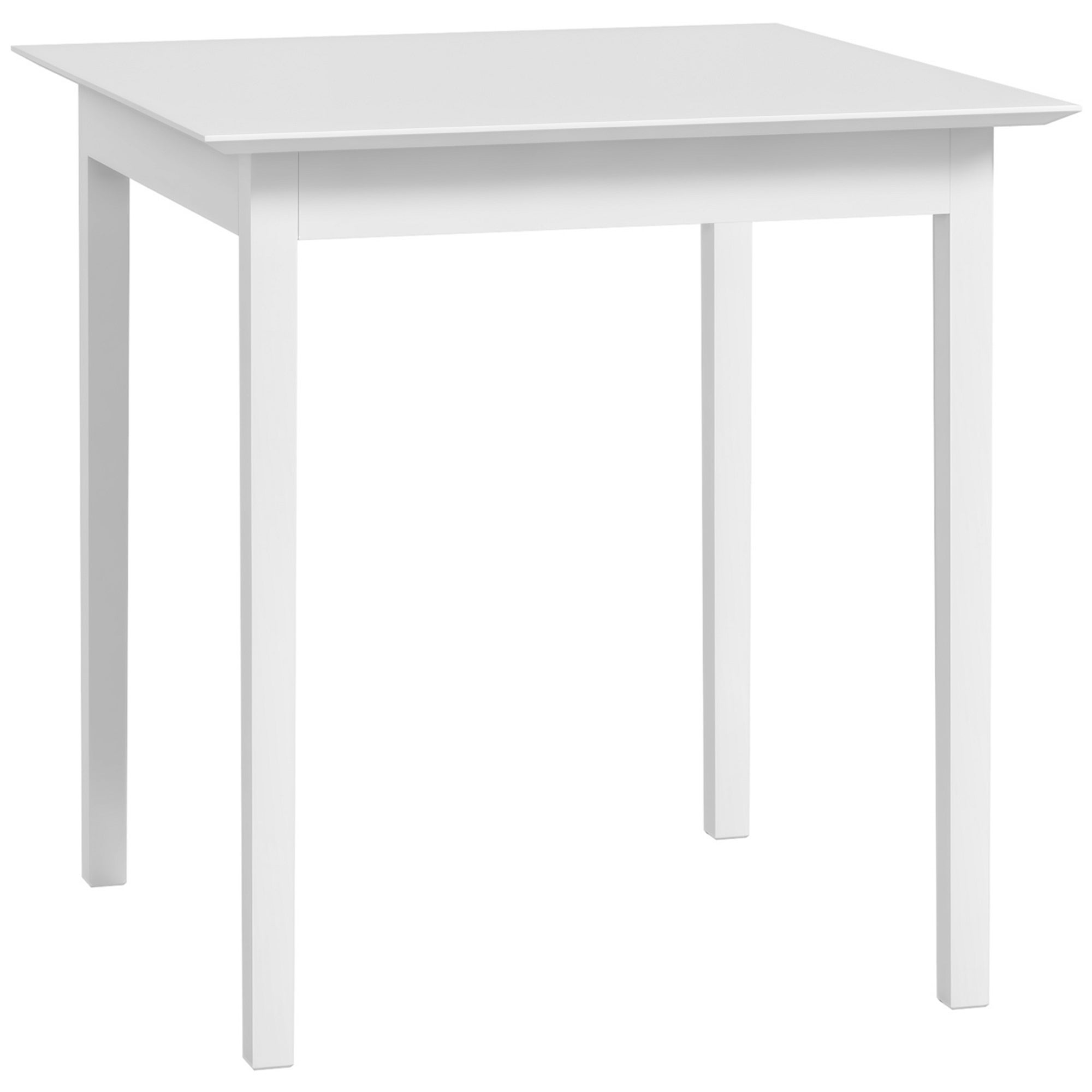 Stół kuchenny, stół jadalny, stół kwadratowy, nowoczesny design, 75 cm x 75 cm x 76 cm, biały