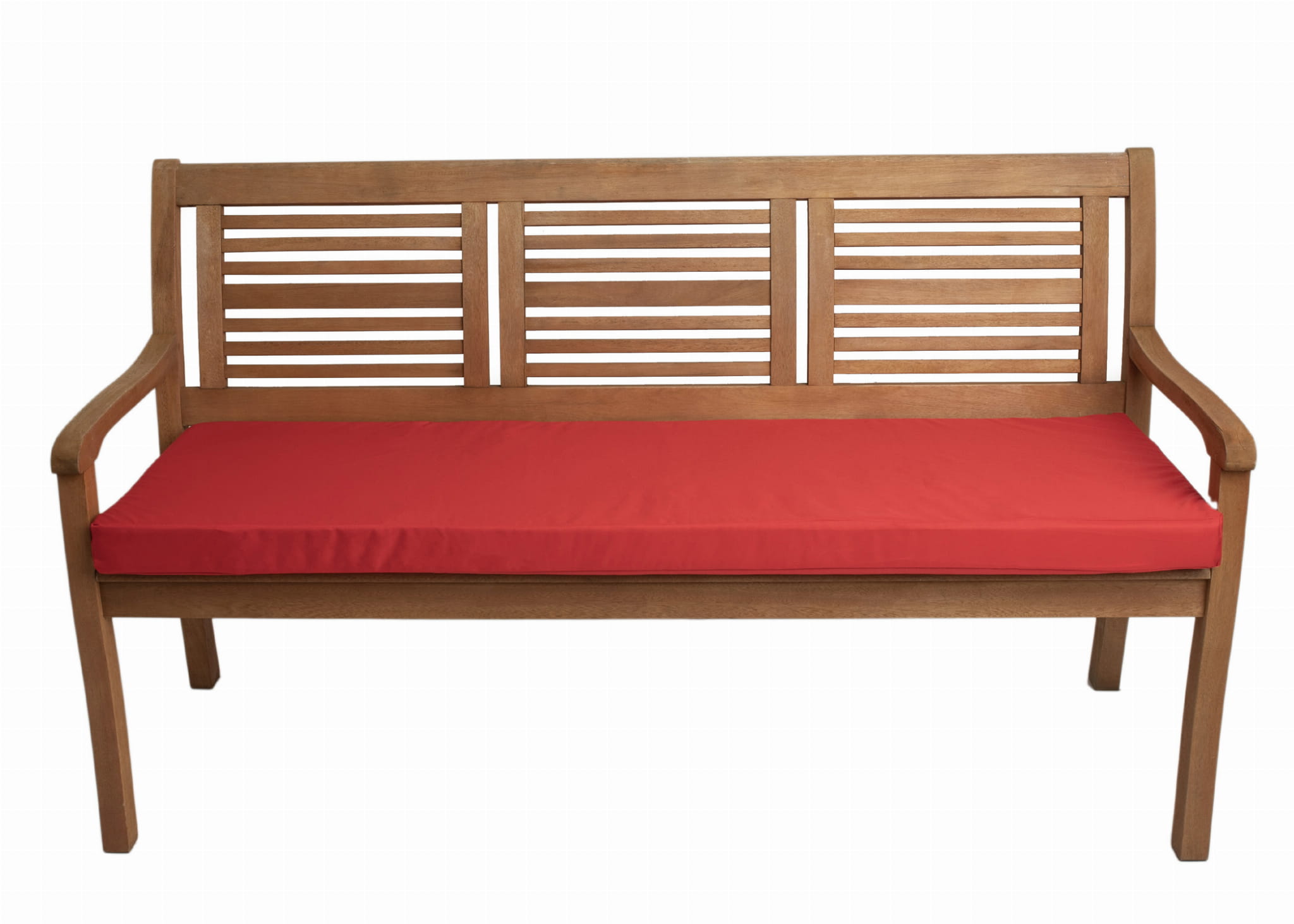 Poduszka ogrodowa na ławkę 100x60x7cm poduszka na meble ogrodowe czerwona, poduszka na balkon taras, poducha ogrodowa na ławkę