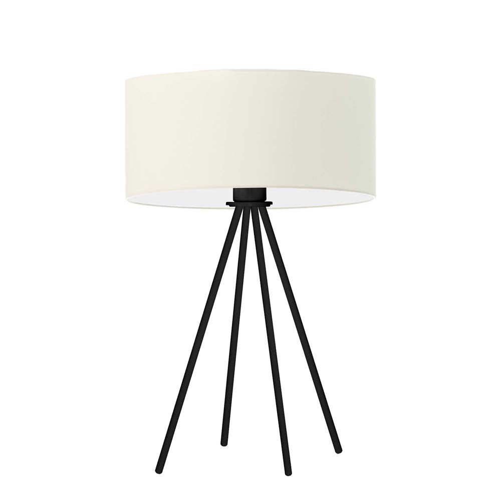 Lampka nocna na biurko lampa biurkowa LED z abażurem walec 30cm SOLARIS