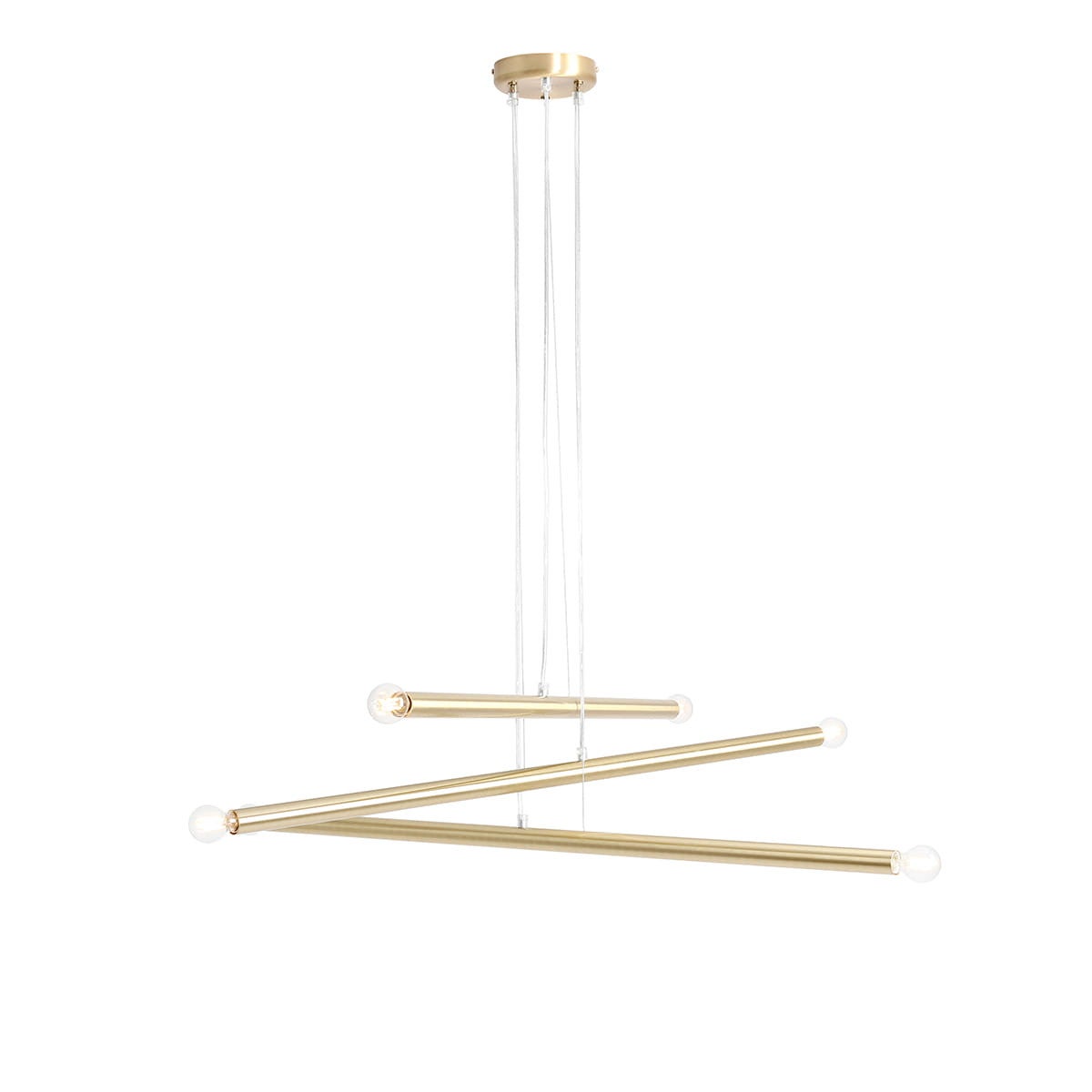 Lampa wisząca Tubo złota 6xE14x40W wym: 105 x 100 x 100 cm metal Aldex