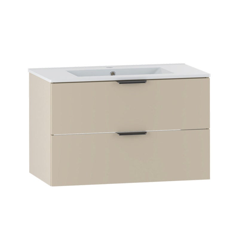 Szafka pod umywalkę wnękową 80 cm Astrid Cachemire