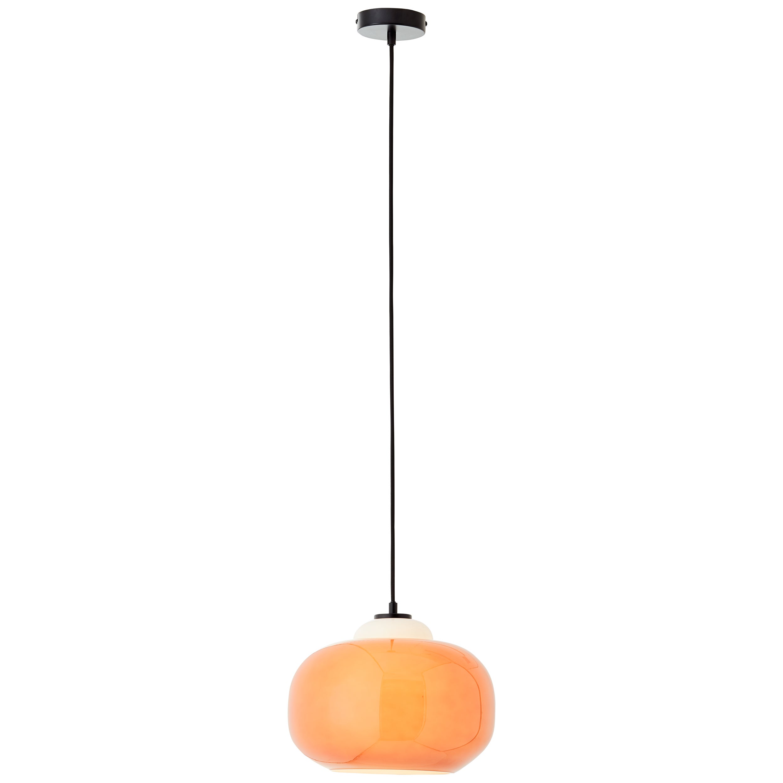 Brilliant Suspension Blop 30cm pomarańczowy szkło/metal 1x A60, E27, 60 W, pasuje do zwykłej żarówki (brak w zestawie)