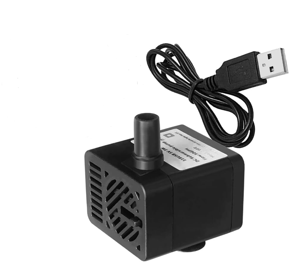5V USB Mini pompa zanurzeniowa do fontanny, akwarium, stawu, systemu hydroponicznego, czarna