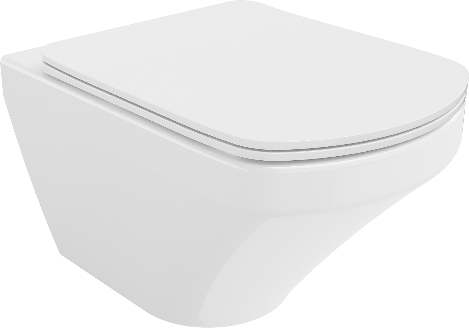 Mexen Vito miska wc Rimless z deską wolnoopadającą slim, duroplast, biała połysk - 30174000