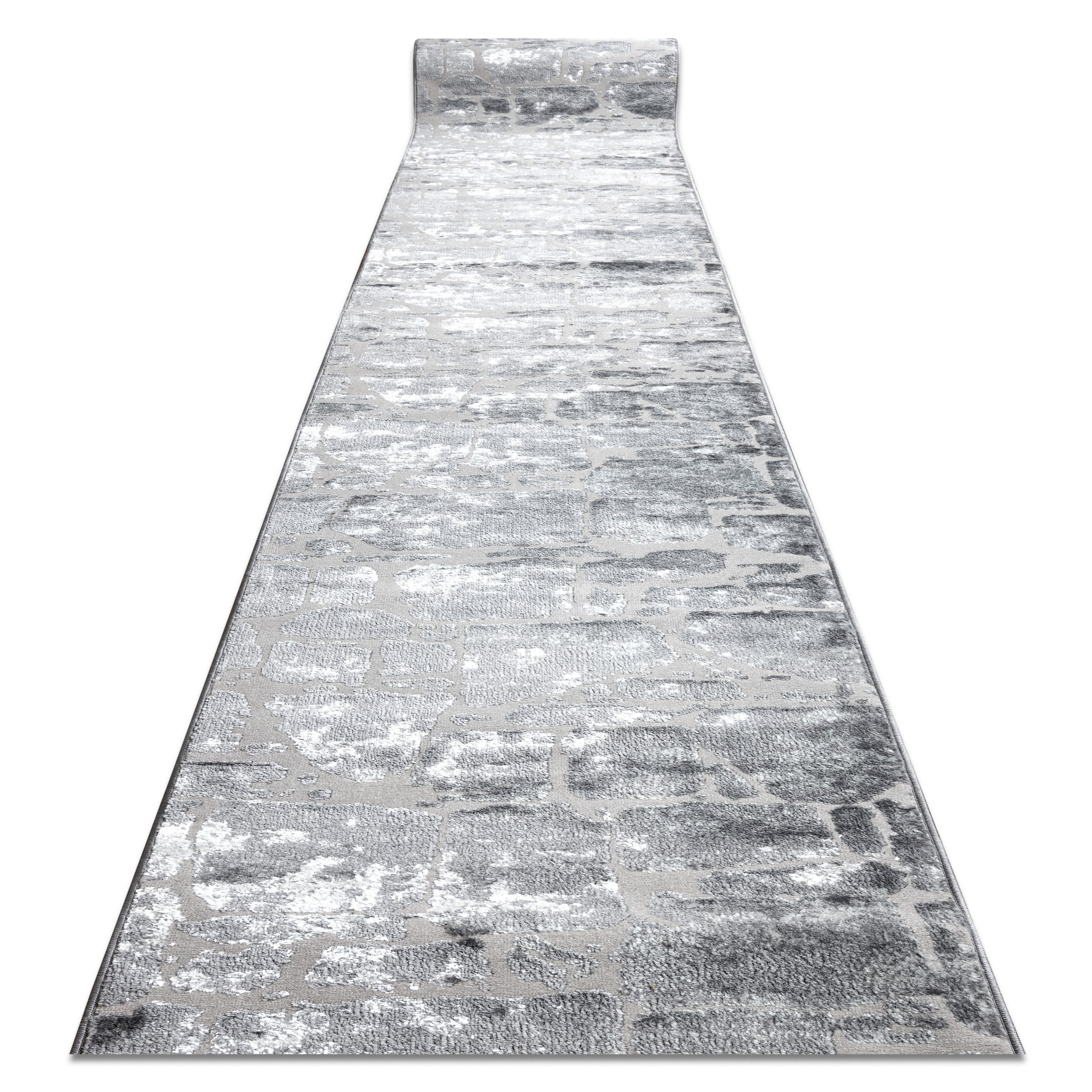 Chodnik Strukturalny MEFE 6184 dwa poziomy runa ciemnoszary 100 cm 100x730 cm