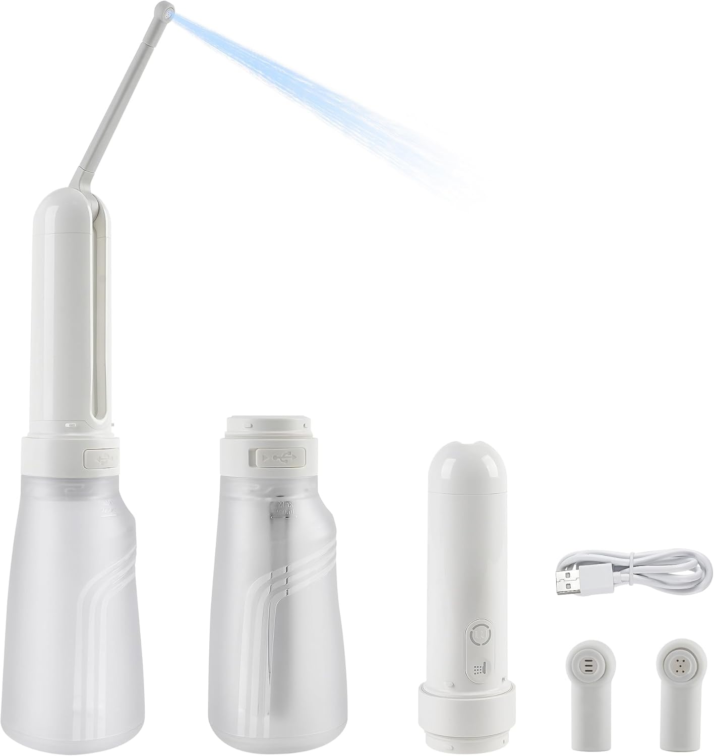 400 ml przenośny elektryczny bidet podróżny z 3 opcjami wysokiego ciśnienia, spryskiwaczem bidetowym, funkcją leczenia krocza i hemoroidów