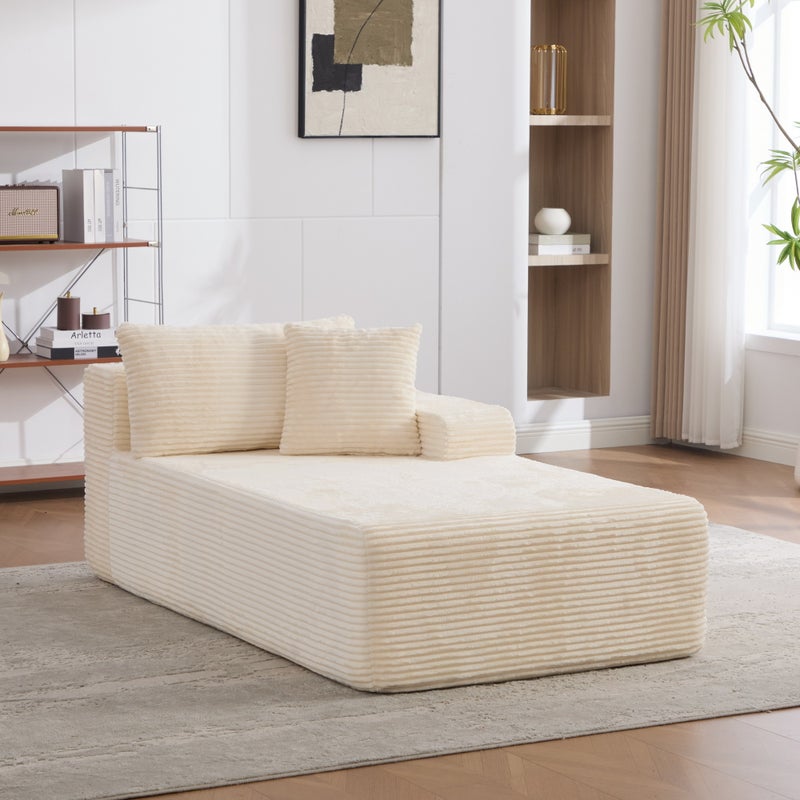 Modułowa sofa kompresyjna wykonana z tkaniny szenilowej wypełniona pianką wysokoelastyczną 30D. Łatwe do przenoszenia i z antypoślizgową podstawą