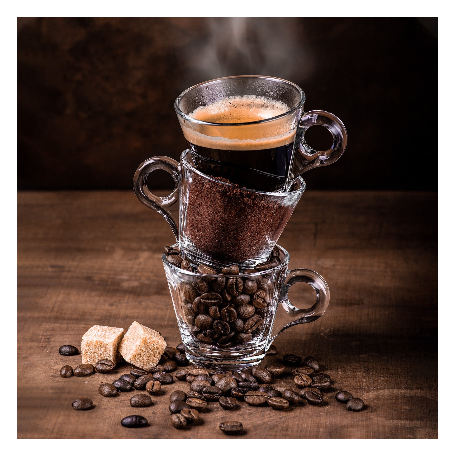 STYLER Obraz na szkle GLASSPIK CRAZY CUPS 30x30