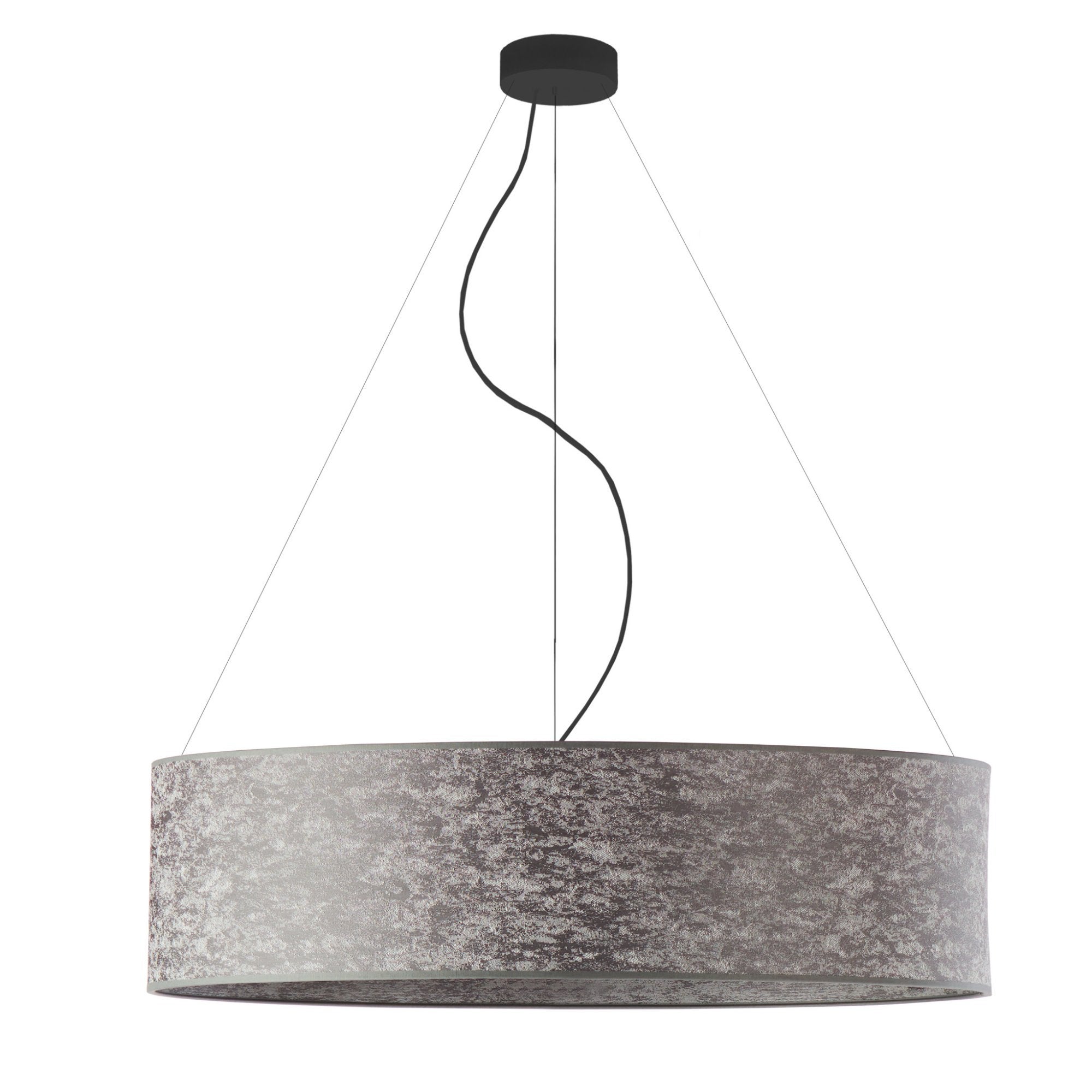 Lampa sufitowa żyrandol lampa wisząca z abażurem walec 80 cm BLUES