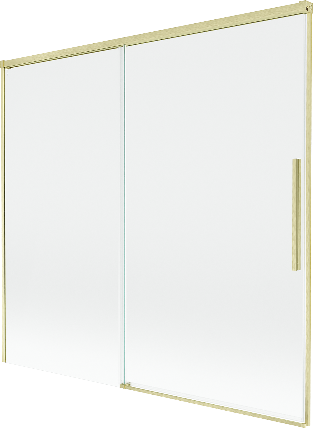 Mexen Rox parawan nawannowy 2-skrzydłowy rozsuwany 170 x 150 cm, transparent, złoty szczotkowany - 8C9-170-001-55-00