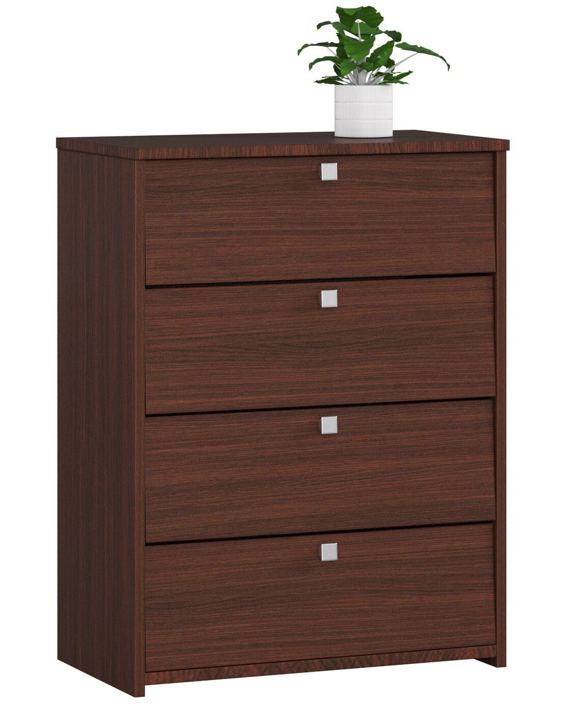 Szafka na buty AKORD RUBIN Wenge 66 cm 4 drzwi kolor Wenge mat 4 półki 66x36x85 cm