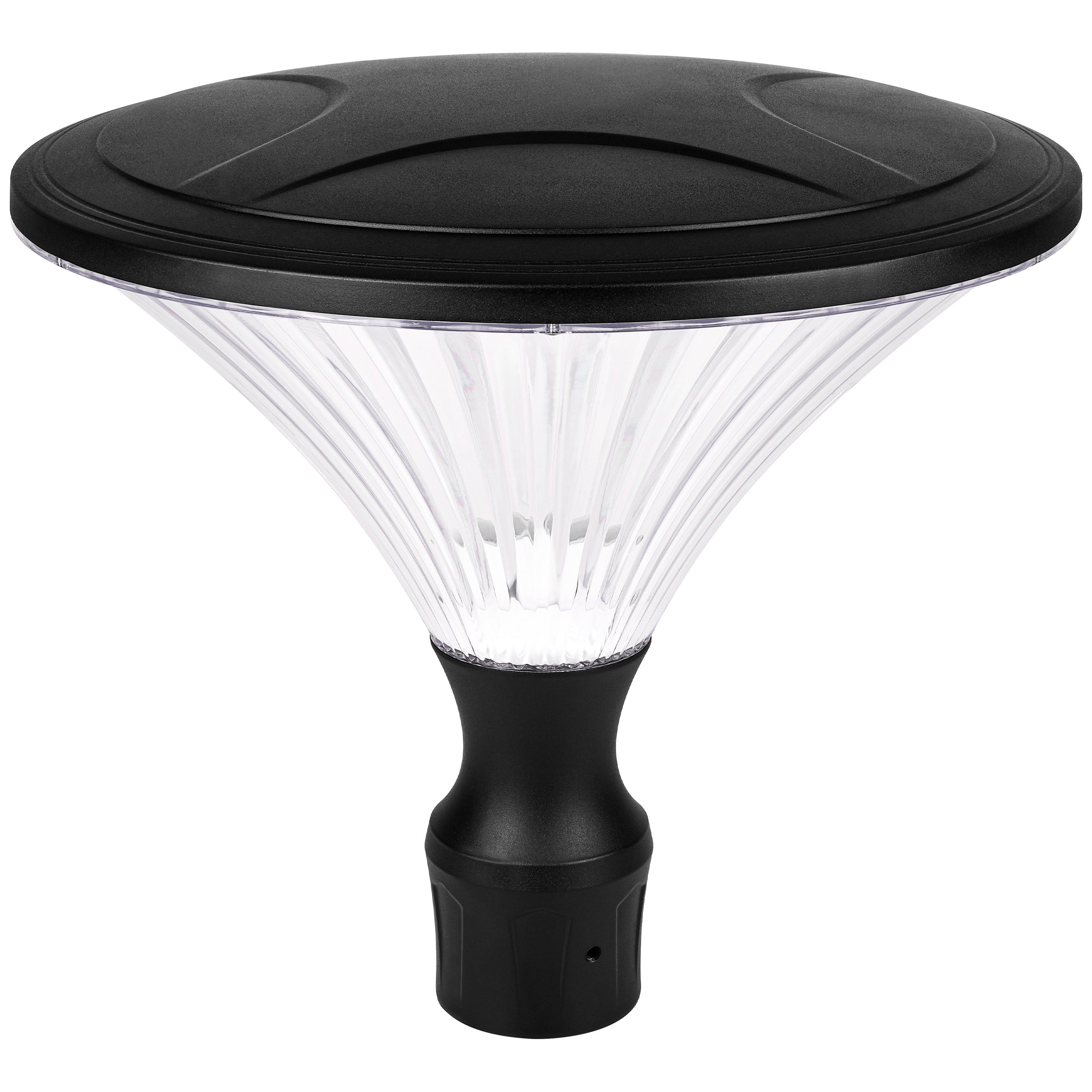 Lampa parkowa LED Plexio E27 41cm IP65 latarnia oprawa zewnętrzna czarna MasterLED