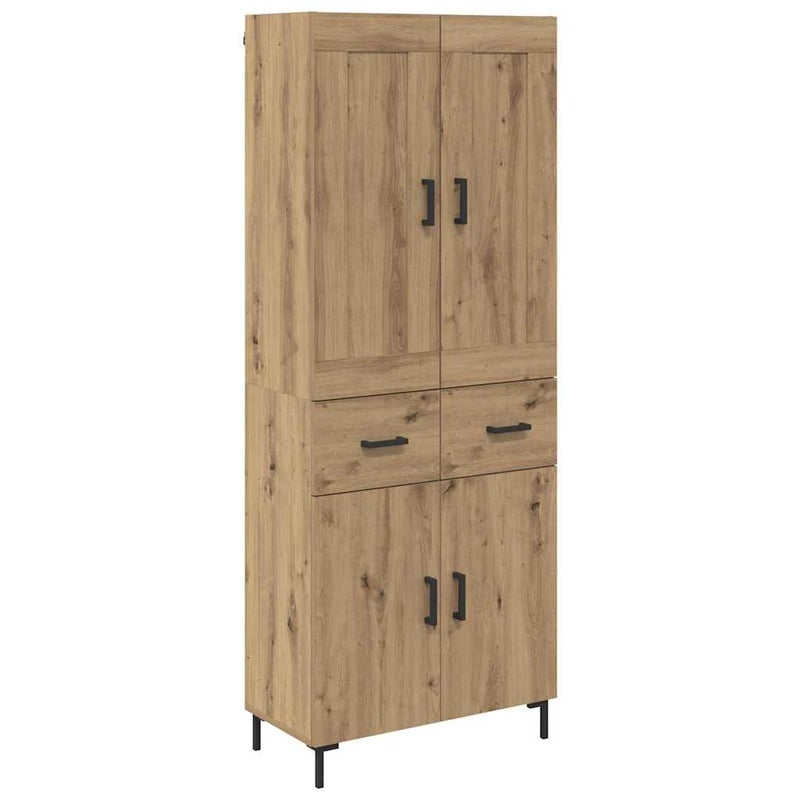 Highboard 2 pcs Dąb rzemieślniczy 69,5 x 34 x 180 cm