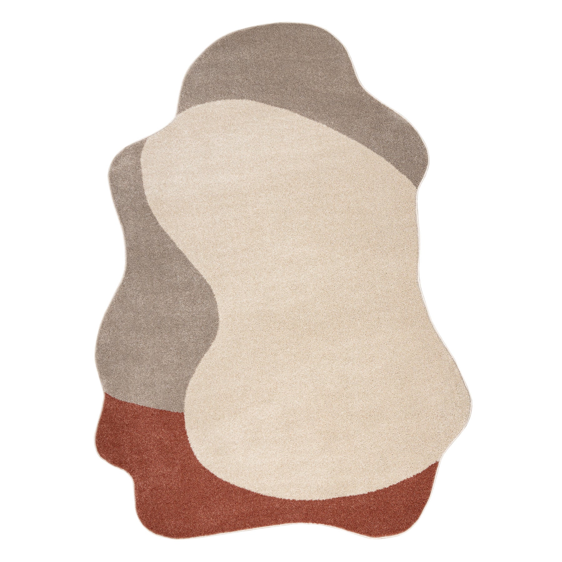 Dywan FUSION 5710 krem / terakota Shape - Abstrakcja, nowoczesny, abstrakcyjny, nieregularny 200x290 cm