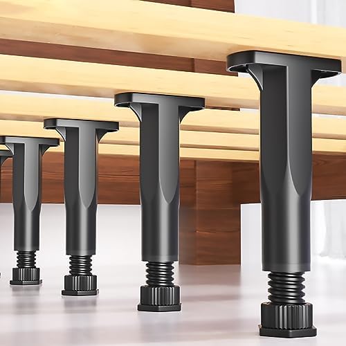 (16 cm-28 cm) Regulowane nóżki do mebli, 4 sztuki nóg do łóżka, Regulowane nogi do ławki, Nogi do krzeseł, Nogi do szafek meblowych DIY do szafy, sofy
