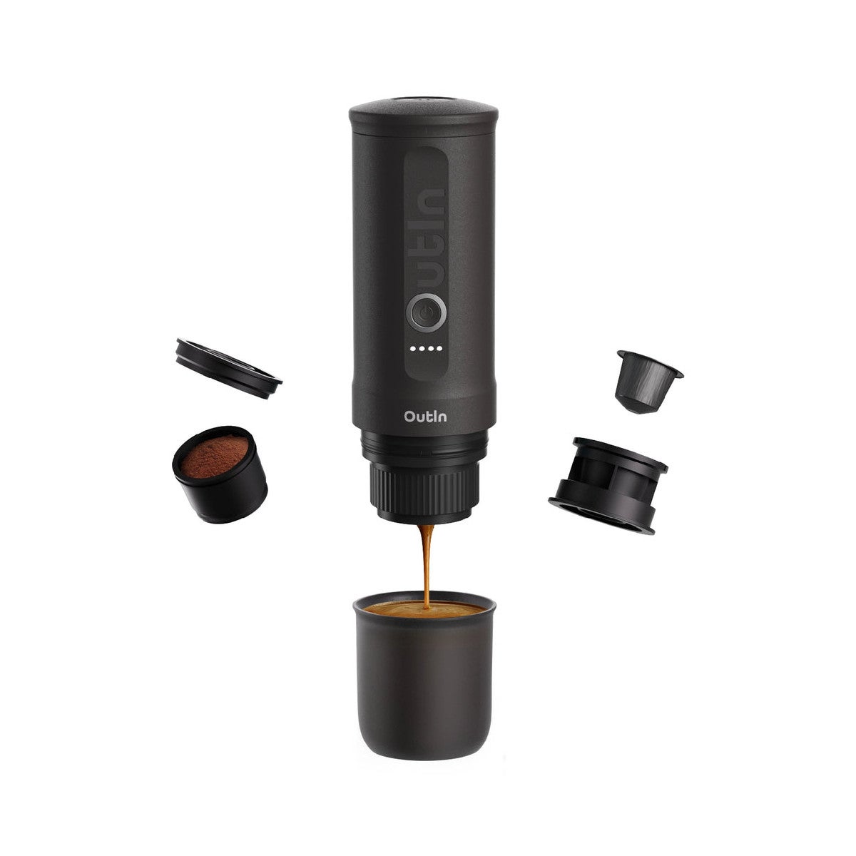 CAFETEIRA DE CAFÉ EXPRESSO ELÉTRICA PORTÁTIL OUTIN NANO - 100X40X120