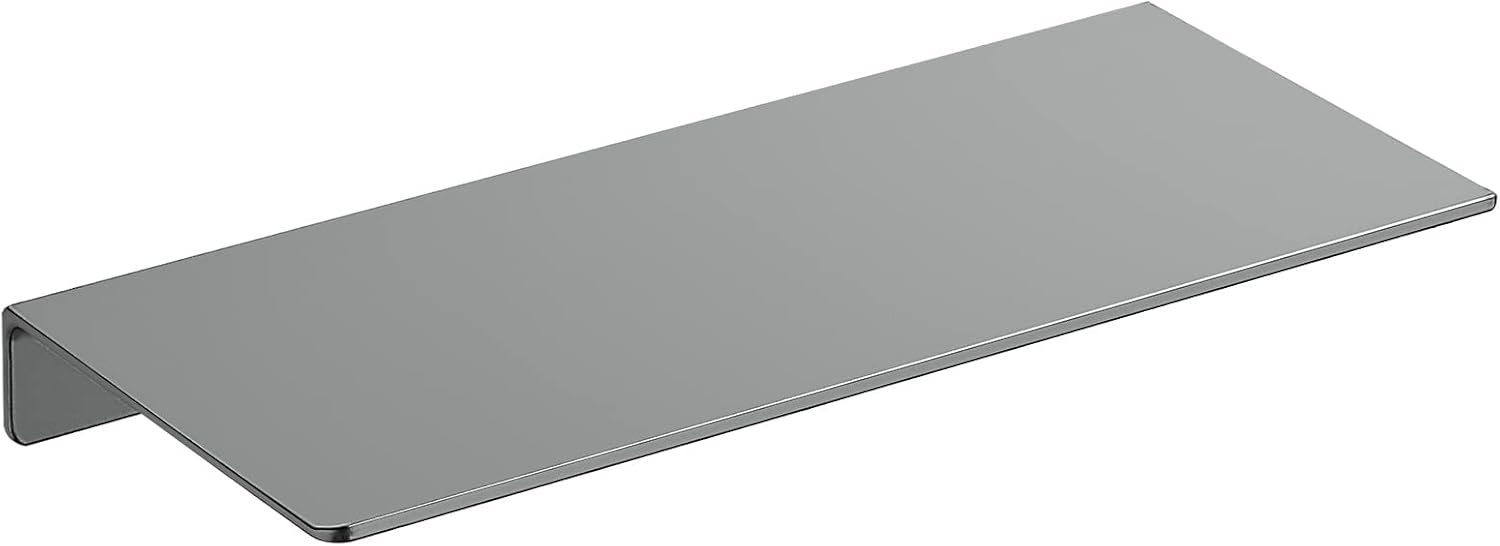 Półka ścienna metalowa, mała półka wisząca, półka ścienna do łazienki, półka ekspozycyjna 30 cm, szara