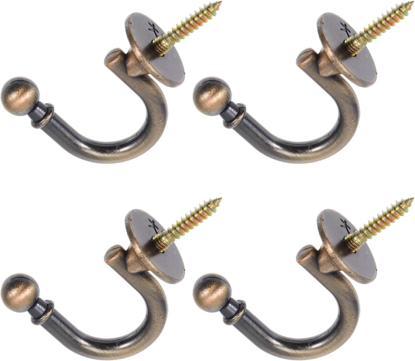 Vintage zielony U - shaped haczyk ścienny Simple dekoracyjny wieszak zasłona ręcznik ubrania 4PCS